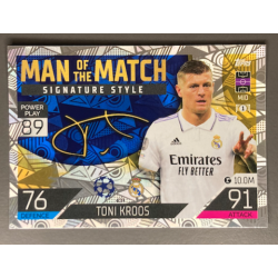 TONI KROOS 2022-23 TOPPS MATCH ATTAX MAN OF THE MATCH SIGNATURES STYLE