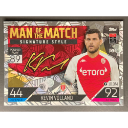 KEVIN VOLLAND 2022-23 TOPPS MATCH ATTAX MAN OF THE MATCH SIGNATURES STYLE