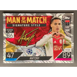 ANTONY 2022-23 TOPPS MATCH ATTAX MAN OF THE MATCH SIGNATURES STYLE