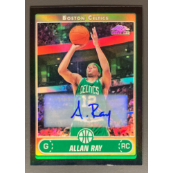 ALLAN RAY 2006-07 TOPPS CHROME REFRACTOR BLACK ROOKIE AUTO