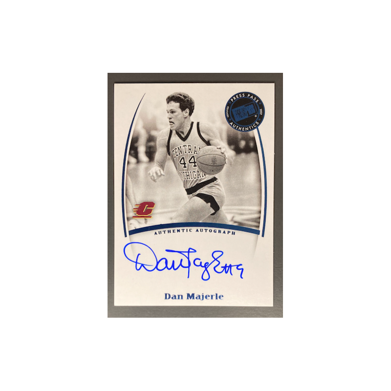 DAN MAJERLE 2007-08 PRESS PASS LEGENDS BLUE AUTO