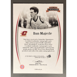 DAN MAJERLE 2007-08 PRESS PASS LEGENDS BLUE AUTO