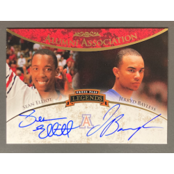 ELLIOTT / BAYLESS 2008-09 PRESS PASS LEGENDS ALUMNI ASSOCIATION DUAL AUTO 45/50