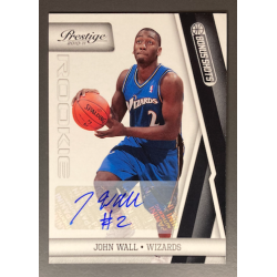 JOHN WALL 2010-11 PANINI PRESTIGE BONUS SHOTS BLACK ROOKIE AUTO 94/99