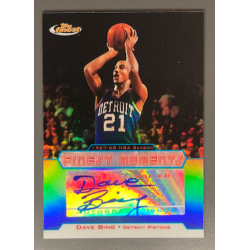 DAVE BING 2005-06 TOPPS FINEST REFRACTOR AUTO 10/20
