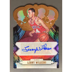 LENNY WILKENS 2017-18 PANINI CROWN ROYALE AUTO 52/99