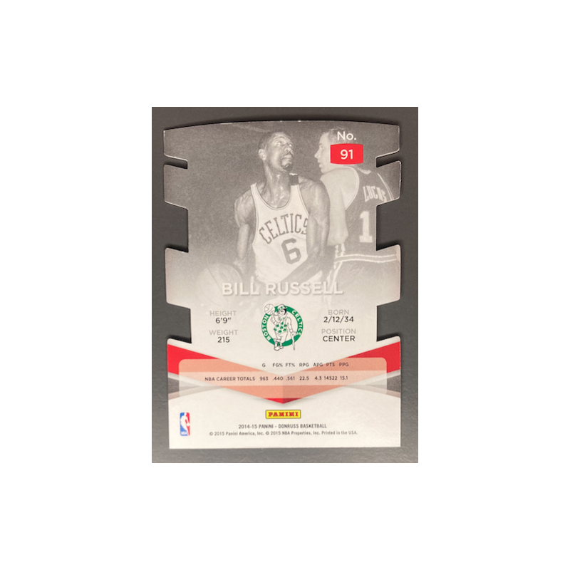 BILL RUSSELL 2014-15 PANINI ELITE RED DIE-CUT 83/94