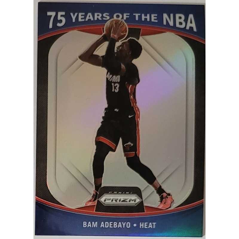 BAM ADEBAYO 2021-22 PANINI 75 YEARS OF THE NBA PRIZM SILVER