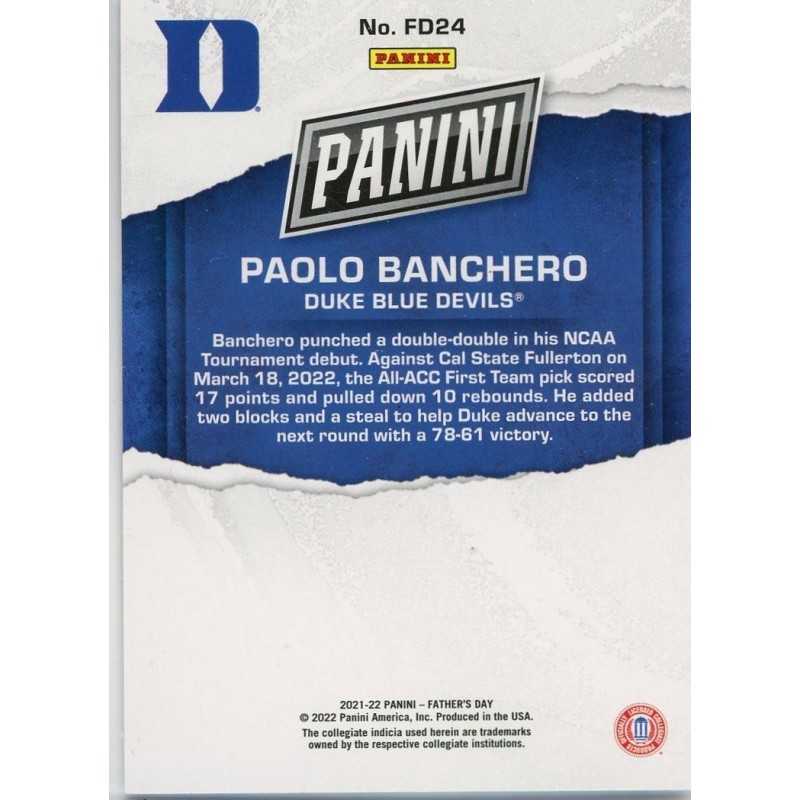 PAOLO BANCHERO 2022 PANINI FATHER'S DAY INSERTS