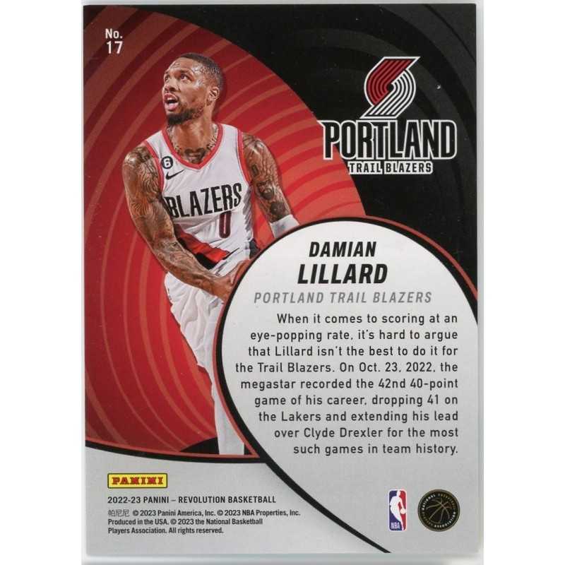 DAMIAN LILLARD 2022-23 PANINI REVOLUTION VORTEX