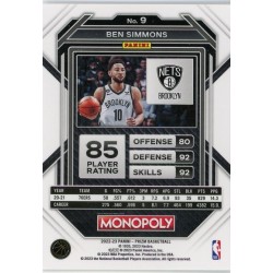 BEN SIMMONS 2022-23 PANINI PRIZM MONOPOLY