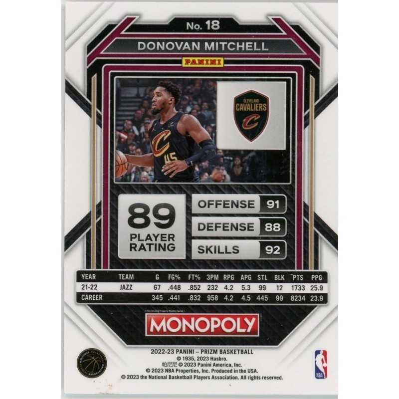 DONOVAN MITCHELL 2022-23 PANINI PRIZM MONOPOLY