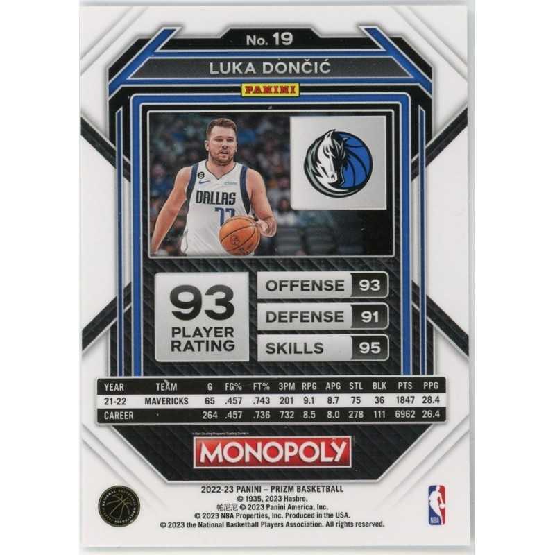 LUKA DONCIC 2022-23 PANINI PRIZM MONOPOLY
