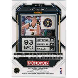 NIKOLA JOKIC 2022-23 PANINI PRIZM MONOPOLY