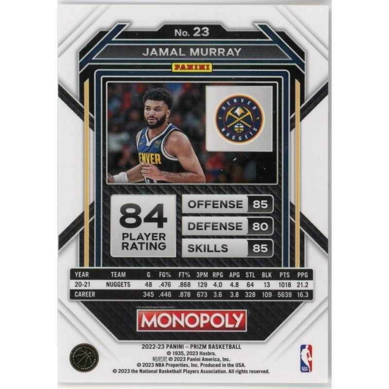 JAMAL MURRAY 2022-23 PANINI PRIZM MONOPOLY