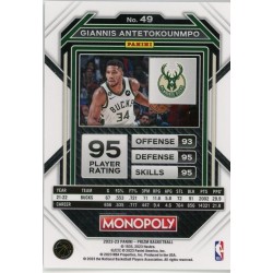 GIANNIS ANTETOKOUNMPO 2022-23 PANINI PRIZM MONOPOLY
