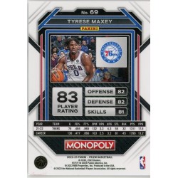 TYRESE MAXEY 2022-23 PANINI PRIZM MONOPOLY