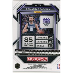 DOMANTAS SABONIS 2022-23 PANINI PRIZM MONOPOLY
