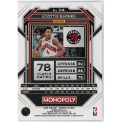 SCOTTIE BARNES 2022-23 PANINI PRIZM MONOPOLY
