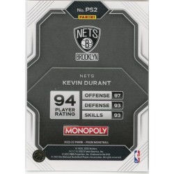 KEVIN DURANT 2022-23 PANINI PRIZM MONOPOLY ALL-STARS