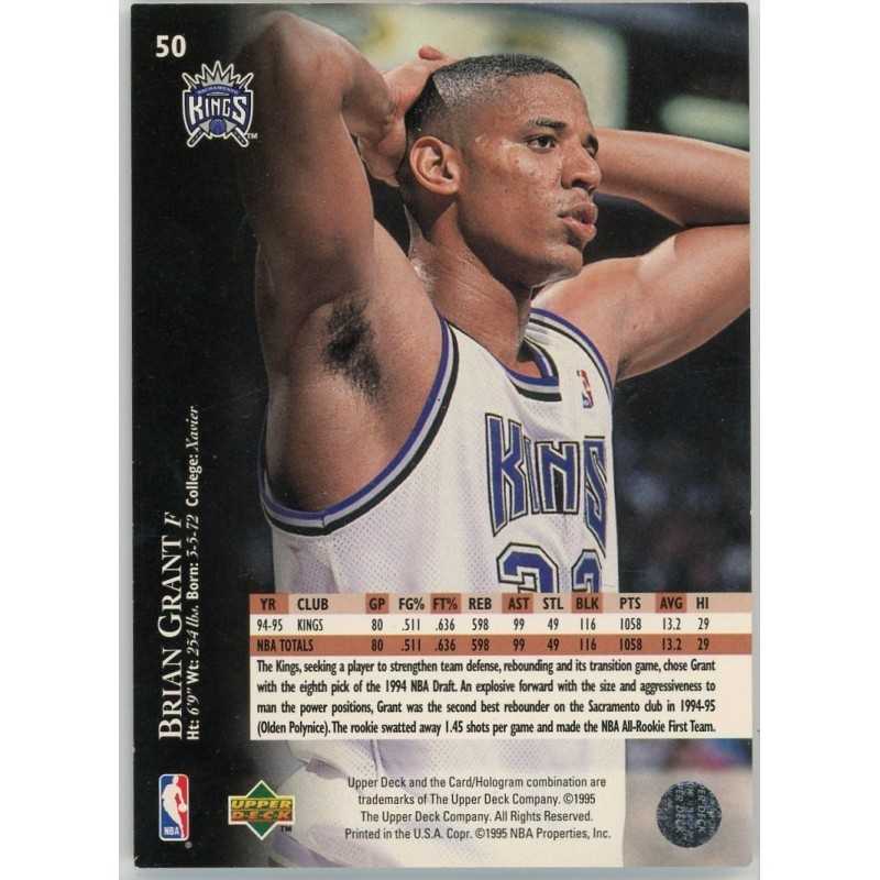 BRIAN GRANT 1995-96 UPPER DECK ELECTRIC COURT