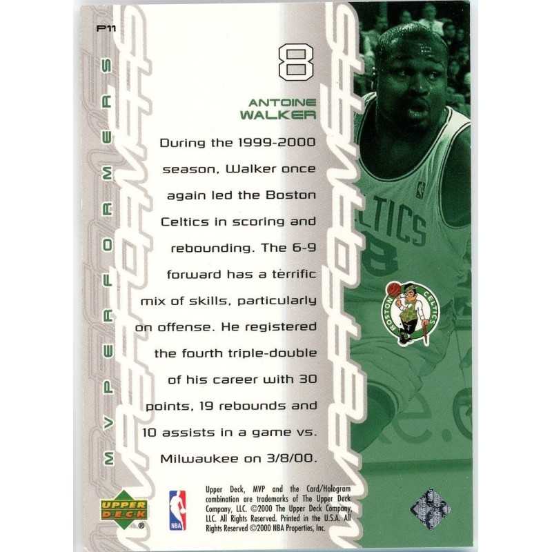 ANTOINE WALKER 2000-01 UPPER DECK MVP MVPERFORMERS