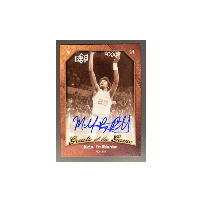 2009-10 MICHAEL RAY RICHARDSON Greats of the Game Autographs 30