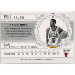 JALEN ROSE 2010-11 PLAYOFF NATIONAL TREASURES 85/99