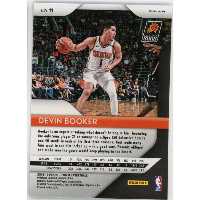 DEVIN BOOKER 2018-19 PANINI PRIZM RED WHITE AND BLUE