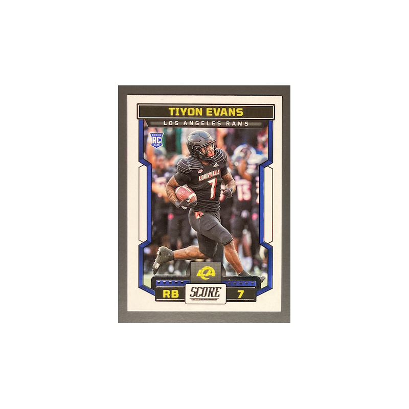 TIYON EVANS 2023 PANINI SCORE ROOKIE NFL