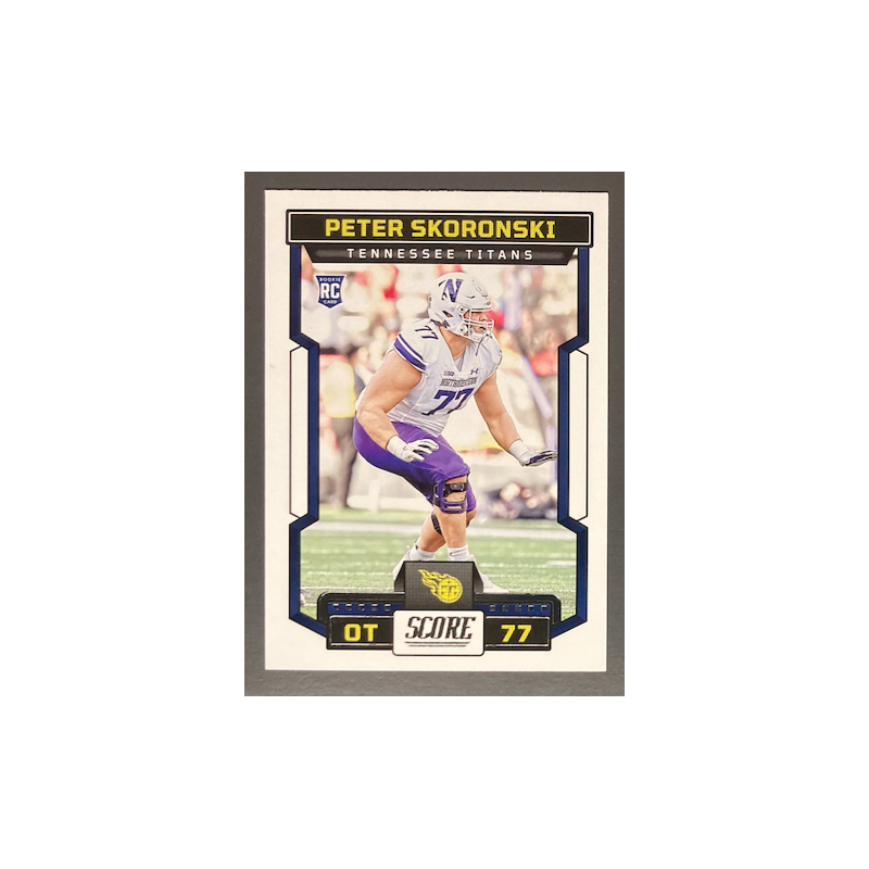 PETER SKORONSKI 2023 PANINI SCORE ROOKIE NFL