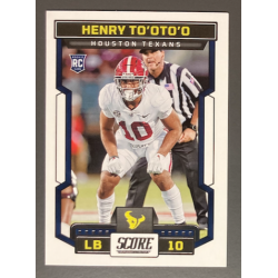 HENRY TO'OTO'O 2023 PANINI SCORE ROOKIE NFL