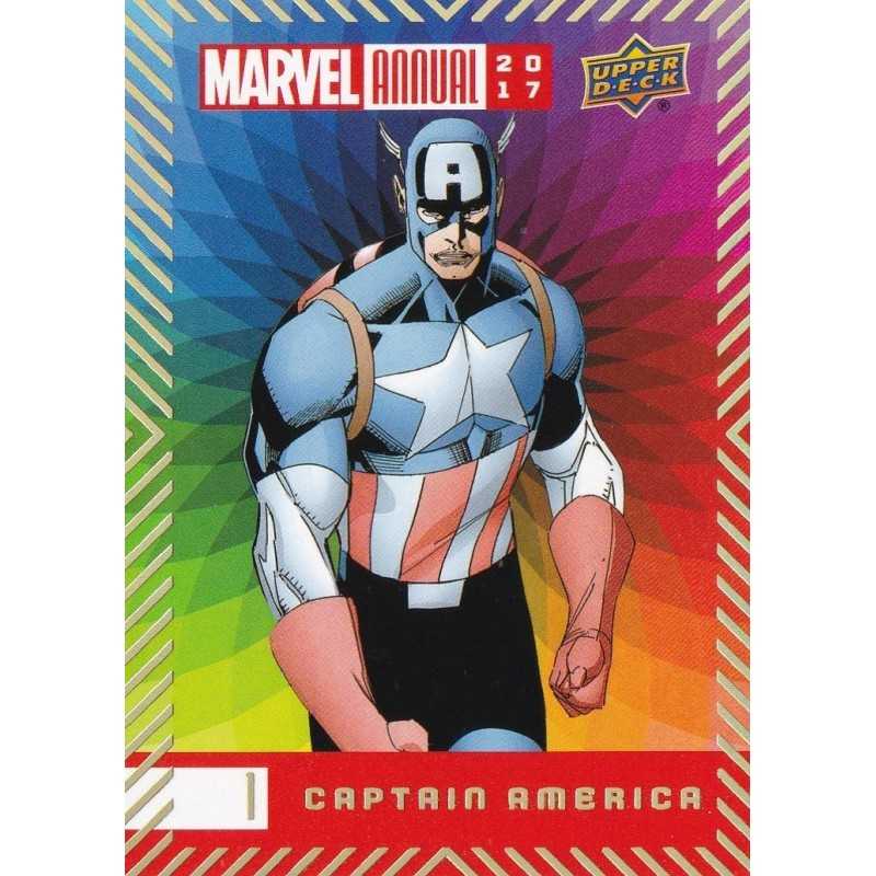 CAPTAIN AMERICA 2017 UPPER DECK MARVEL ANNUAL COLOR WHEEL