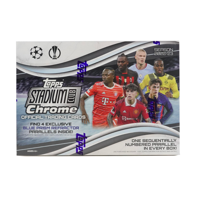BOITE GIANT 2022-23 TOPPS STADIUM CLUB CHROME UEFA CLUB COMPETITIONS BOITE GIANT 2022-23 TOPPS STADIUM CLUB CHROME UEFA CLUB COMPETITIONS