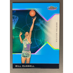 BILL RUSSELL 2004-05 topps Finest blue refractor 18/50