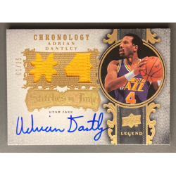 ADRIAN DANTLEY 2007-08 UD Chronology Stitches of Time Patch auto 01/35