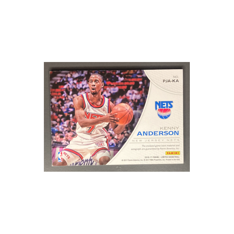 KENNY ANDERSON 2016-17 panini Limited jersey auto phenoms 26/99