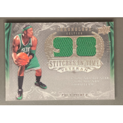 PAUL PIERCE 2007-08 Ud Chronology Stitches In Time Dual Jersey 15/15