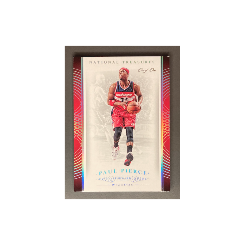 PAUL PIERCE 2014-15 Panini National Treasures Platinum 1/1