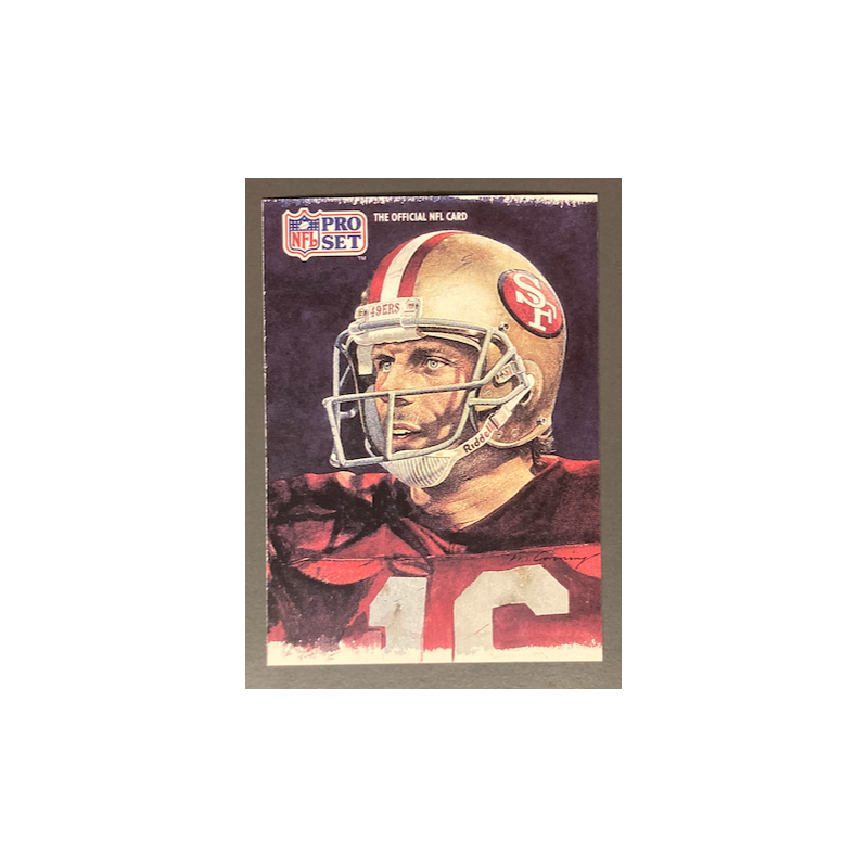 JOE MONTANA 1991 Pro Set all-NFC team