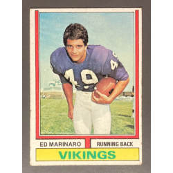 ED MARINARO 1974 Topps Minnesota Vikings Rookie Football Card