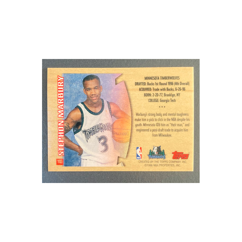 STEPHON MARBURY 1996-97 Topps Youthquake YQ3