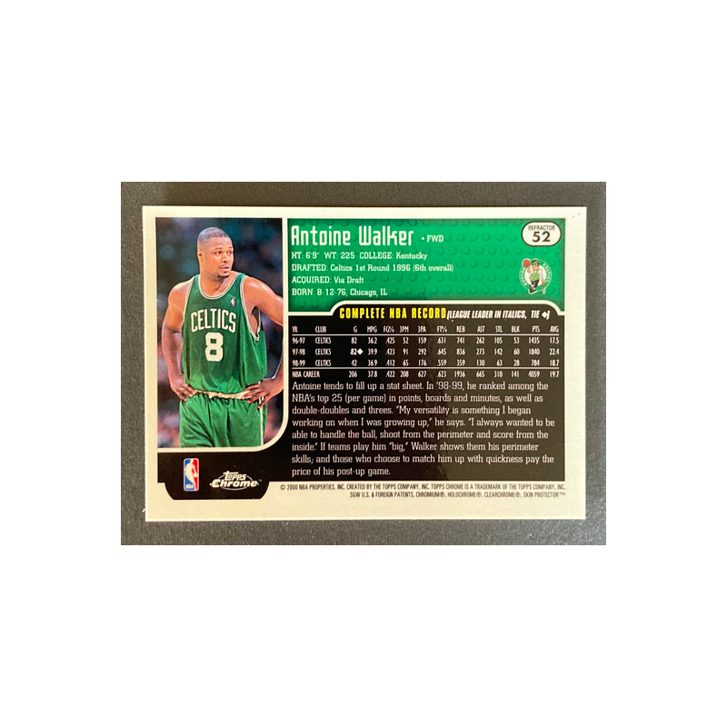 ANTOINE WALKER 1999-00 Topps Chrome Refractor - 52