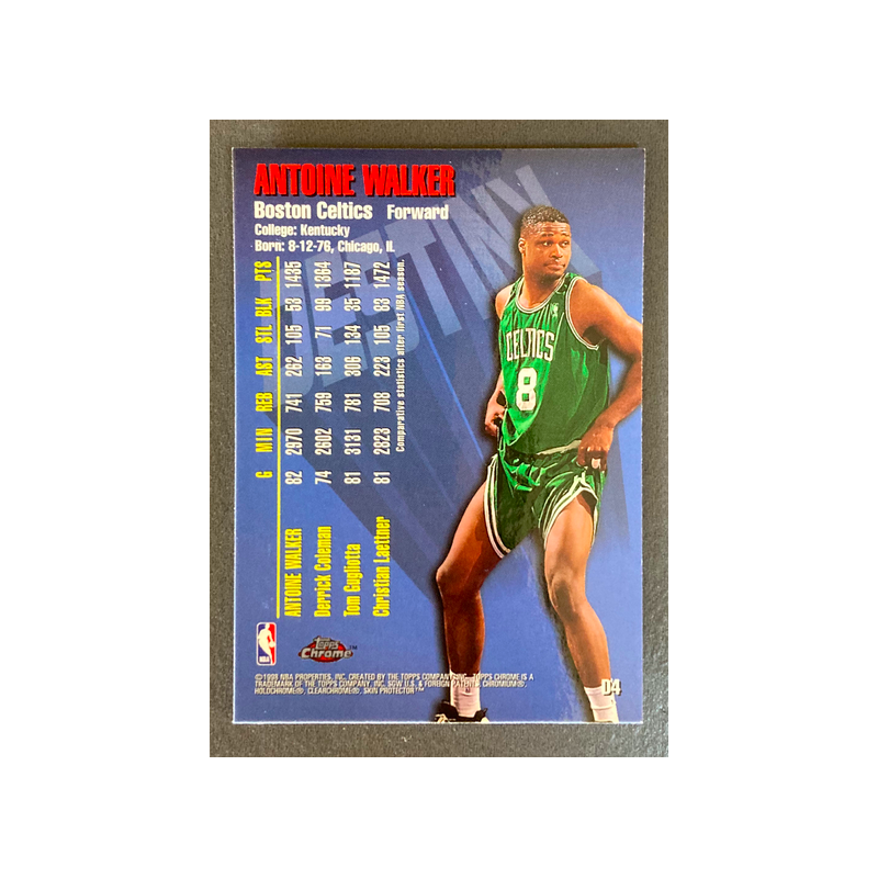 ANTOINE WALKER 1997-98 Topps Chrome Destiny - D4