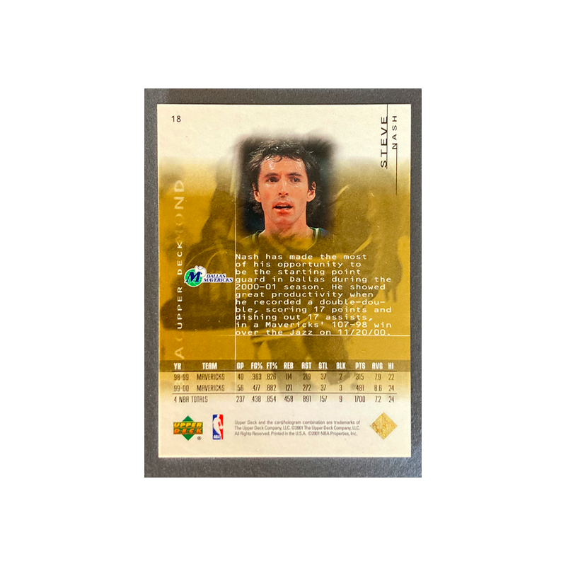 STEVE NASH 2000-01 Black Diamond Gold 274/500