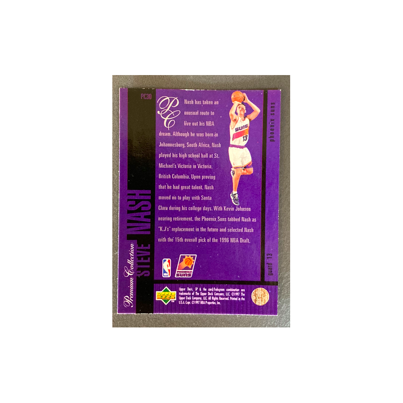 STEVE NASH 1996-97 UPPER DECK SP Holoviews - EXMT CONDITION