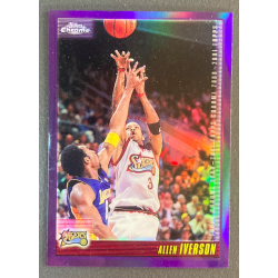 ALLEN IVERSON 2000-01 Topps Chrome Refractor - 93