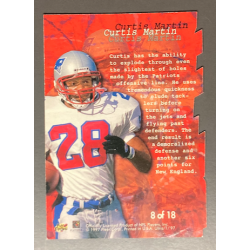 CURTIS MARTIN 1997 Fleer Ultra Blitzkrieg Die Cuts - 8