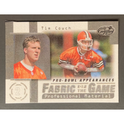 TIM COUCH 1999 Leaf Certified Fabric of the Game 0081/1000