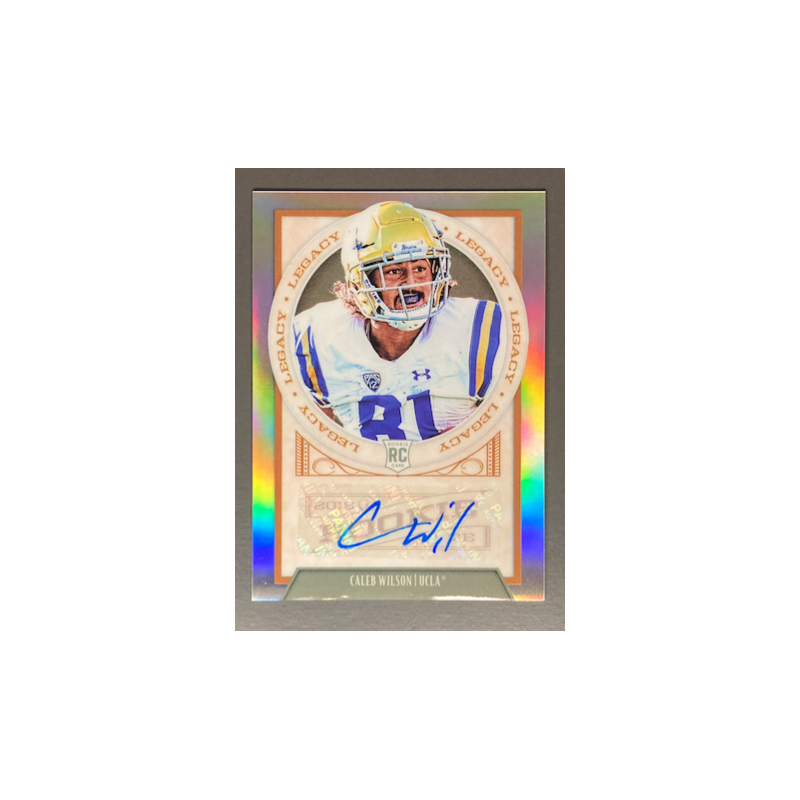 CALEB WILSON 2019 Panini Legacy Premium Penmanship Prizm Rookie Auto